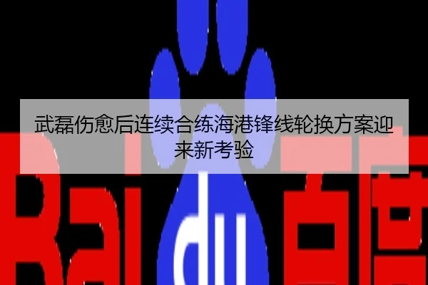武磊伤愈后连续合练海港锋线轮换方案迎来新考验