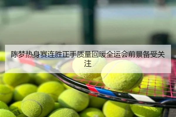 陈梦热身赛连胜正手质量回暖全运会前景备受关注